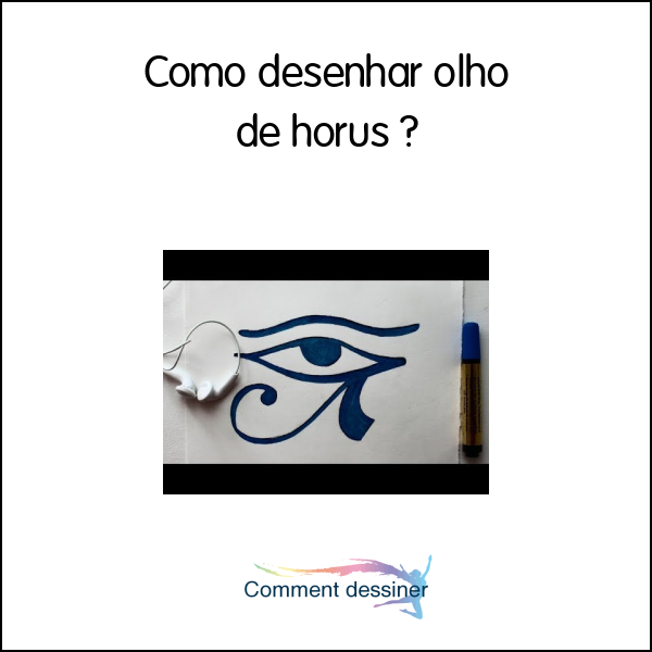 Como desenhar olho de horus